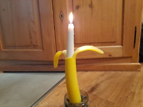 Banane als Lichtspender